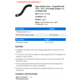 thumbnail image 2 of Upper Radiator Hose - Compatible with 1972 - 1974, 1976 Dodge Charger 3.7L 6-Cylinder GAS 1973, 2 of 2
