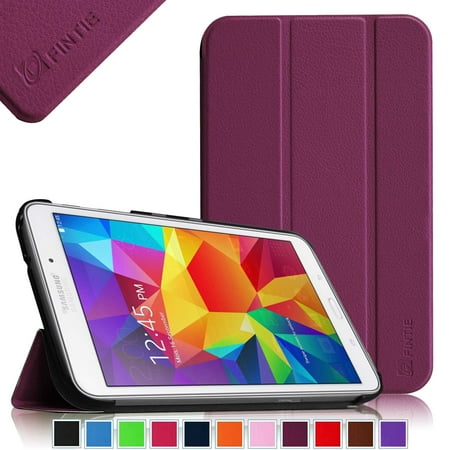 - fintie samsung galaxy tab 4 7.0 case - ultra slim lightweight smart shell standing cover, purple