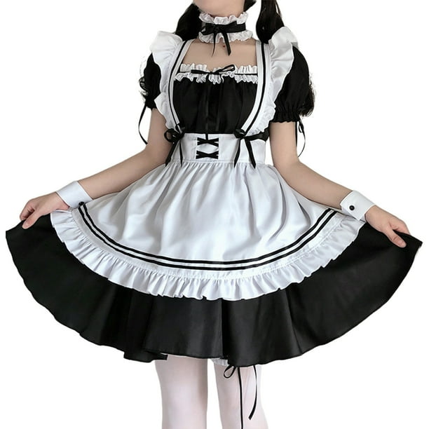 Disfraz de sirvienta encantadora para mujer, disfraz de animación japonesa, ropa para mujer, juego de rol