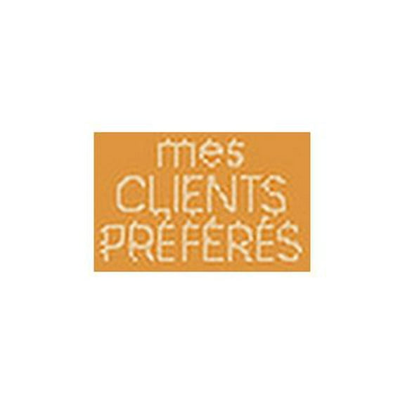 Mes clients préférés: Carnet à compléter pour l'enregistrement des conversations avec les (nouveaux) clients - Design: Jaune moutarde (Paperback)