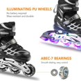thumbnail image 3 of Patins en Ligne Ajustables Chaussures à Roulettes Patins à Roulettes avec Patins Patins Patins à Roulettes Patins à Roulettes Patins à Roulettes Roues Lumineuses  Patins à Roulettes pour Enfant, 3 of 7