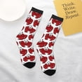 thumbnail image 4 of Goofa Cute Red Crab Pattern Children's Crew Socks, Kids' Daily Wear and Sports Socks, Breathable Socks, Sports Socks, Moisture-Wicking Socks for Children, 4 of 6