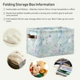 thumbnail image 5 of GZHJMY Cartoon Seashell Foldable Canvas Storage Bin, Sturdy Fabric Storage Basket with Handles, Storage Cube Box for Organizing Shelf Nursery Toy Closet 1PCS#602, 5 of 7