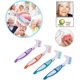 thumbnail image 2 of Handle Sided Teeth Easy Denture Brush Toothbrushes 4Pc Double Tooth Care Toothbrush Soft Gums (Orange,Green,Purple,Blue, One Size), 2 of 5