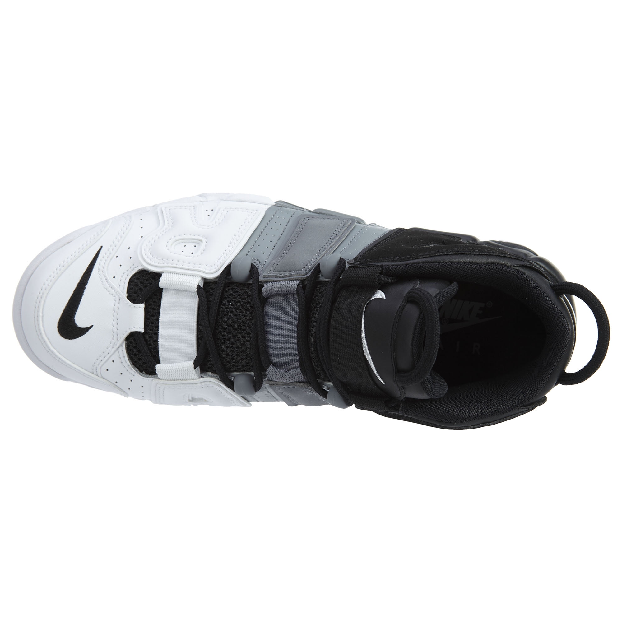 NIKE AIR MORE UPTEMPO 96 TRI-COLOR WHITEGRAYBLACK 415082-005 Shoes Boys  Size 5Y