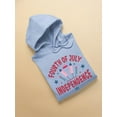 thumbnail image 3 of Fourth Of July Fireworks Hoodie Women -Image by Shutterstock, Female 3X-Large, 3 of 4