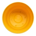 thumbnail image 2 of Bloem 14-in Saturn Round Resin Planter with Saucer - Earthy Yellow, 2 of 6