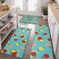 thumbnail image 2 of Pioneer Flower Floral Print Pattern Kitchen Rugs Sets Of 3,Kitchen Runner Rugs Non Skid Washable,Decorative Kitchen Floor Mats for Kitchen,Sink,Laundry,17X30 Inch + 17X47 Inch + 17X59 Inch, 2 of 6