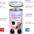 thumbnail image 4 of Best Friend Birthday Gifts for Women, Bestie Gifts Friendship Gifts for Women Friends Thank You Gifts for Best Friends Bestie Soul Sister, Unique BFF Gifts For Friends Female, 20 Oz Bestie Tumbler, 4 of 6