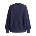 thumbnail image 6 of Meichang Oversized Cardigan Sweaters for Women Open Front Long Sleeve Chunky Cardigan Knit Sweater Fall Winter Soft Button Down Cardigans Dark Blue XXL, 6 of 9