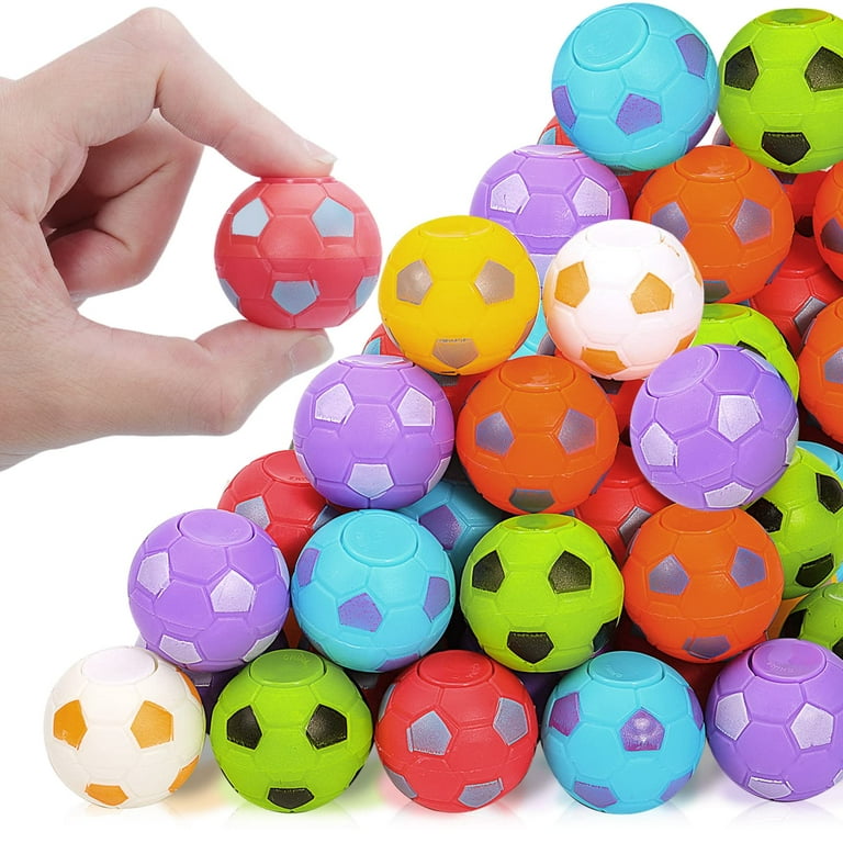 24 Pack Party Favors for Kids 8-12 4-8 Mini Soccer Ball Fidget Spinners  Bulk, Valentines Day Gifts Soccer Fidget Toys Goodie Bag Stuffers, Treasure