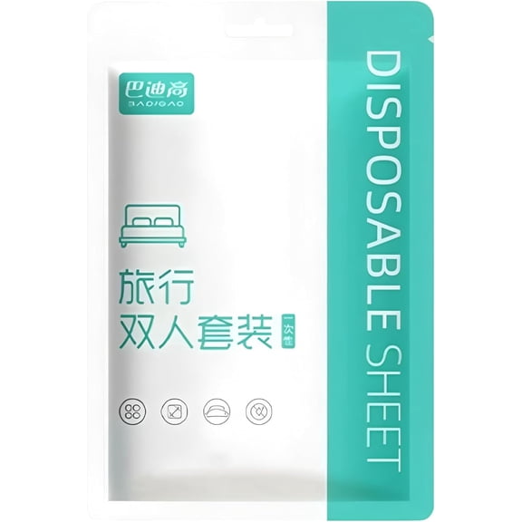 Disposable Bed Sheets and Pillowcases for Travel Hotel Portable Nonwoven Bedlinen Flat Sheet Quilt Cover Sheet Set LLCP-PGL