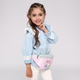 thumbnail image 1 of Bolsa De Mensajero Niños Niñas Dibujos animados Lindo Pony Cofre Paquete Lentejuelas Cintura Bolsas de mensajero (Rosa), 1 of 6
