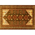 thumbnail image 1 of Ahgly Company Machine Washable Indoor Rectangle Persian Yellow Traditional Area Rugs, 2' x 3', 1 of 4