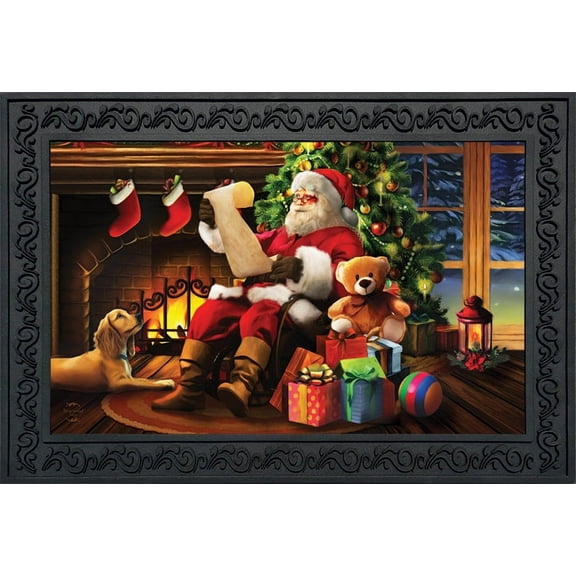 Briarwood Lane Naughty or Nice Christmas Doormat