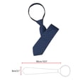 thumbnail image 2 of INSPIRE CHIC Cravate à Fermeture Éclair Ajustable pour Homme pour Tenue Décontractée Formelle Bleu Marine -6, 2 of 4