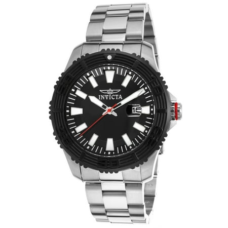 22405 Men's Pro Diver Stainless Steel Black Dial And Ip Ss Bezel Ss