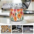 thumbnail image 6 of Yayeee Ashtray with Lid for Cigarette Smokeless Stainless Steel Home Ash Holder, Hand Drawn Floral, 6 of 7