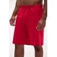 thumbnail image 5 of DEVOPS 2 Pack Men's Loose-Fit 10" Workout Gym Shorts with Pockets (Large, Black/Black(Red)), 5 of 7