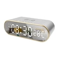 thumbnail image 4 of 15W LED Digital Alarm Clock Wireless Adjustable Brightness Fast Charging Desk Clocks Thermometer, 4 of 8