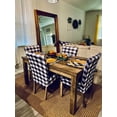 thumbnail image 5 of Set of 6 Buffalo Check Chair Covers, Removable and Washable Stretch Spandex Parsons Chair Seat Protector Slipcovers for Dining Room, Restaurant, Hotel, Banquet, Ceremony (Black/White Plaid), 5 of 6