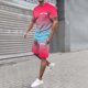 thumbnail image 2 of Playeras Estampadas Para Hombre, Camiseta Holgada Con Estampado De Letras De Ciudad Para Hombre, Conjunto De Ropa Deportiva De Verano, Ropa Deportiva Informal, 2 of 4