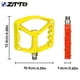 thumbnail image 5 of Advancent ZTTO 1 par de picos de eje de acero de pedal plano de bicicleta pines reemplazables de color sólido pedales de bicicleta de superficie Ciclismo Amarillo, 5 of 6
