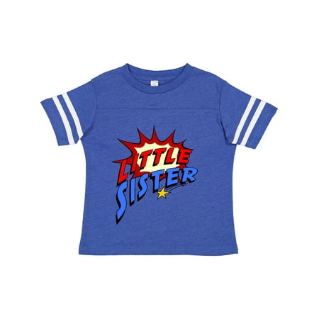 

Inktastic Little Sister Superhero Gift Toddler Toddler Girl T-Shirt