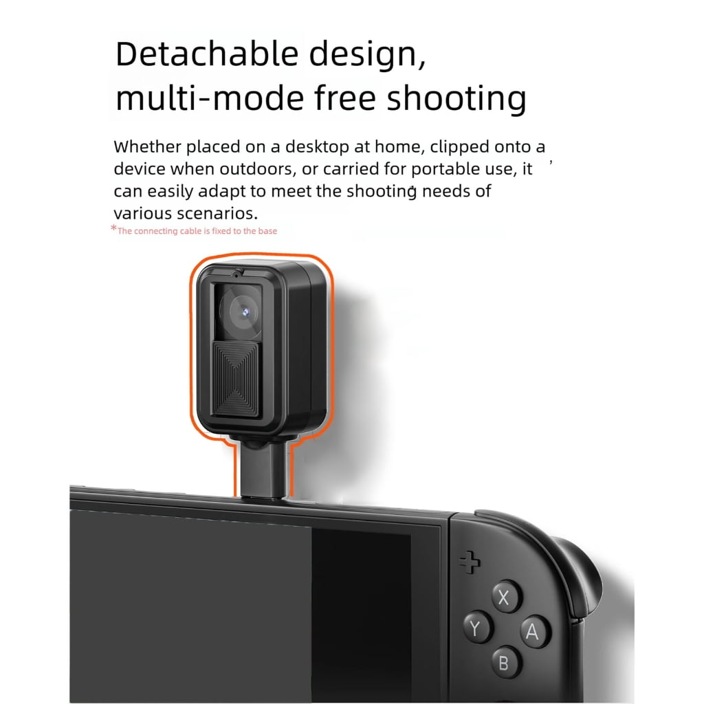 1080P Webcam for NS2 Consoles: Plug & Play, Noise Cancelling, ABS Copper Design - Quick Setup