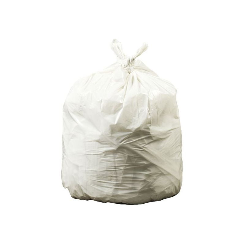 Plasticplace Trash simplehuman (X) Code N Compatible (200 Count) White Drawstring Garbage Liners 12-13 Gallon / 45-50 Liter 22.75 x 31.5