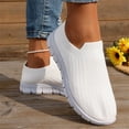 thumbnail image 5 of Domzle Walking Shoes Women Slip on Sneaker Non Slip Work Arch Support Tennis Plantar Fasciitis Orthopedic Breathable Mesh Comfortable Ladies Nursing White 43, 5 of 6