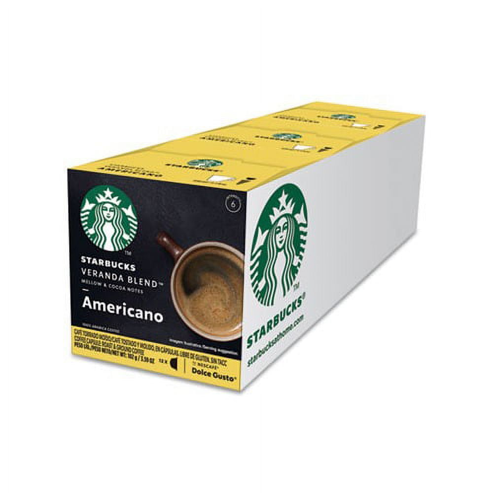 Nescafe Dolce Gusto Starbucks Americano Veranda Blend x 3 cajas (36  cápsulas) 36 bebidas