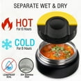 thumbnail image 6 of Primlect Bento Box, 3-Compartment Kids Lunch Container Set, with Leak-Proof Insulated Food Jar, Black, 6 of 7