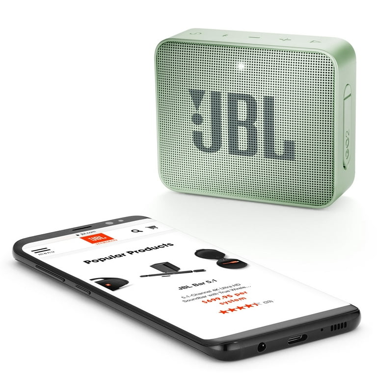 JBL GO 2 Portable Wireless Bluetooth Speaker, 5-hours Playtime, IP67  Waterproof Feature, Speaker Bui