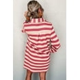thumbnail image 2 of Chic Striped Mini Dress: Long Sleeve, Loose Fit, Perfect for Fall & Winter | [ZhiHiMeRi] | (US 8-10)M, 2 of 12