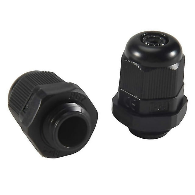 For 30 pcs pg7 waterproof connector gland for 47mm diameter cable Black