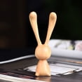 thumbnail image 5 of KRQAP Long-Eared Rabbits Massage ornament Home Wooden Massage tool for Body Acupoints and Head Meridians Personalized RabbitShaped Nasal Scraper, Home Items Under $10, 5 of 7