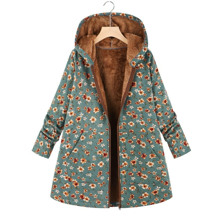 Floral winter coat hotsell