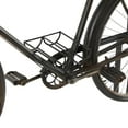 thumbnail image 5 of DecMode Rustic Metal Black Bicycle Console Table with Brown Wood Tabletop, 76"W x 37"H, 5 of 14