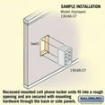 thumbnail image 4 of Salsbury Industries 19048-07ZRC Cell Phone Storage Locker - 4 Door High Unit (8 Inch Deep Compartments) - 6 A Doors and 1 B Door - Bronze - Recessed Mounted - Resettable Combination Locks, 4 of 4