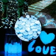 thumbnail image 6 of JTWEEN 50Pcs Glow In The Dark Pebbles, Resin Glow Stones Non-Toxic Environmentally Luminous Pebbles Non-Radioactive for Walkways, Fish Tank, Aquarium, Garden Decorative, 6 of 8
