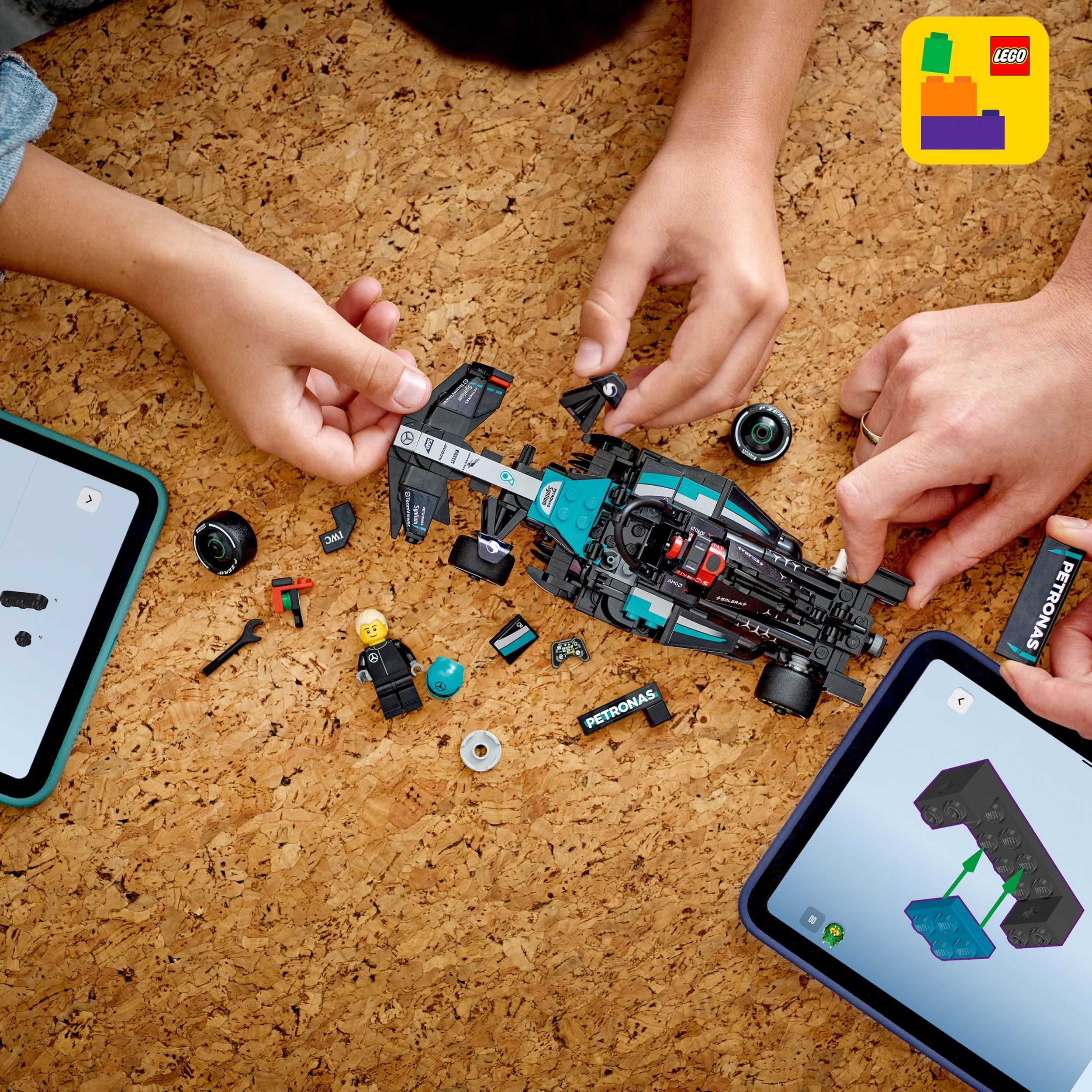 LEGO Speed Champions Mercedes-AMG F1 W15 Race Car Toy - Building Set For Kids, Boys & Girls, Ages 10+ - Toy Car for F1 Fans - Gift Idea for Birthday - 77244, LEGO Mercedes-AMG F1® W 77244