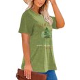 thumbnail image 2 of Anbech Women's Christmas Plus Shirt Graphic Short Sleeve Ladies Tops Casual Loose Xmas Tshirts, 2 of 9
