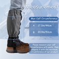 thumbnail image 6 of Gaiters for Hiking Boots, Waterproof & Adjustable Leg Protection for Weed Eating, Ideal Use as Tick Gaiters for Hiking Boots, Black & Grey, 6 of 10