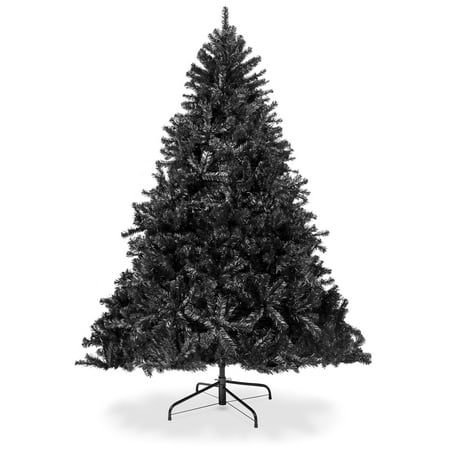 Cheap Christmas Decorations Dollar Tree Best Choice Products 6ft Artificial Full Christmas Tree Holiday Decoration w/ 1,477 Branch Tips, Stand - Black ()