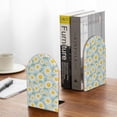 thumbnail image 5 of Lsque Daisies Flowers Printed Wood Bookends,Non-Skid Bookend for Shelves,Heavy Duty Support Bookends,Non-Slip Foam Pads for Office, Home, and Library,1 Pair, 5 of 8