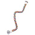 thumbnail image 3 of Herwey Bird Parrot Colorful Cotton Rope Standing Perch Bird Bungee Toy,Bird Standing Perch, Parrot Standing Perch, 3 of 7