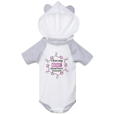 

Inktastic I Love My Cousin- Breast Cancer Awareness Gift Baby Boy or Baby Girl Bodysuit
