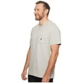 thumbnail image 3 of Nautica Mens Solid Crew Neck Short-Sleeve Pocket T-Shirt 3X Grey Heather, 3 of 3