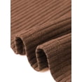 thumbnail image 6 of DARING DIVA Women's Long Sleeve Fall A-Line Ribbed Knit Crew Neck Dress XS Brown, 6 of 6